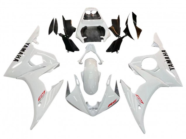 2006-2009 White Yamaha YZF R6S Motorcycle Fairing Kits UK
