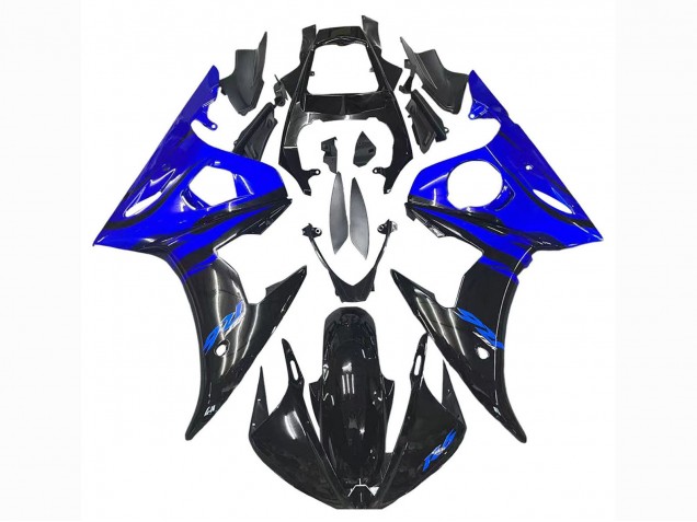 2006-2009 Blue Glossy Black Yamaha YZF R6S Motorcycle Fairings UK