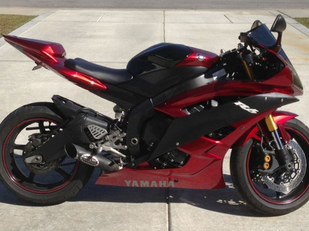 2006-2007 Red Matte Black Yamaha YZF 600 R6 Motorcycle Fairing UK