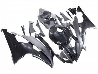 Buy 2008-2016 Grey Black Carbon Fiber Style Yamaha YZF 600 R6 Motorcycle Fairings UK