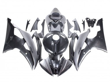 Buy 2008-2016 Grey Black Carbon Fiber Style Yamaha YZF 600 R6 Motorcycle Fairings UK