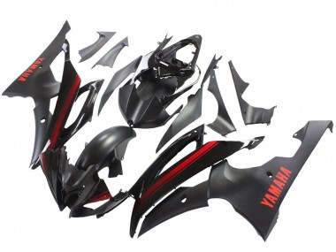 Buy 2008-2016 Glossy Black Matte Black Red Stripe Yamaha YZF 600 R6 Motorcycle Fairings UK