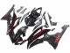 2008-2016 Glossy Black Matte Black Red Stripe Yamaha YZF 600 R6 Motorcycle Fairings UK
