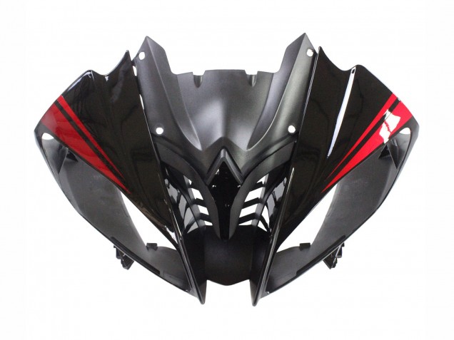 2008-2016 Glossy Black Matte Black Red Stripe Yamaha YZF 600 R6 Motorcycle Fairings UK