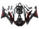 2008-2016 Glossy Black Matte Black Red Stripe Yamaha YZF 600 R6 Motorcycle Fairings UK