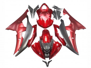 Buy 2008-2016 Red Grey Yamaha YZF 600 R6 Motorcycle Fairings UK
