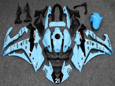 Buy 2015-2018 Light Blue Black Yamalube 21 Yamaha YZF R3/R25 Motorcycle Fairings UK