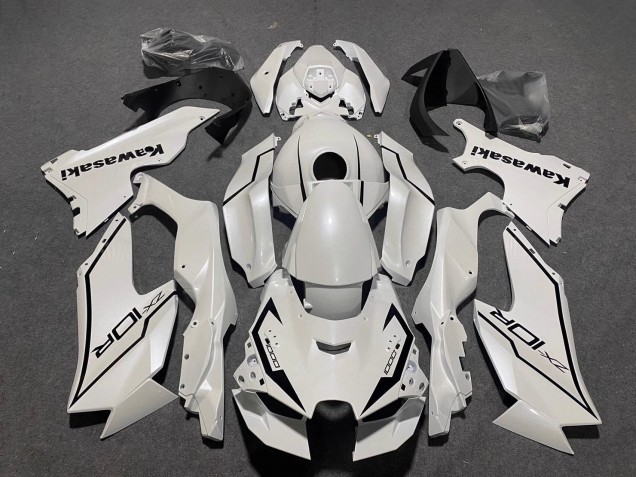 2021-2025 Pearl White Black Kawasaki ZX10R Motorcycle Fairings UK