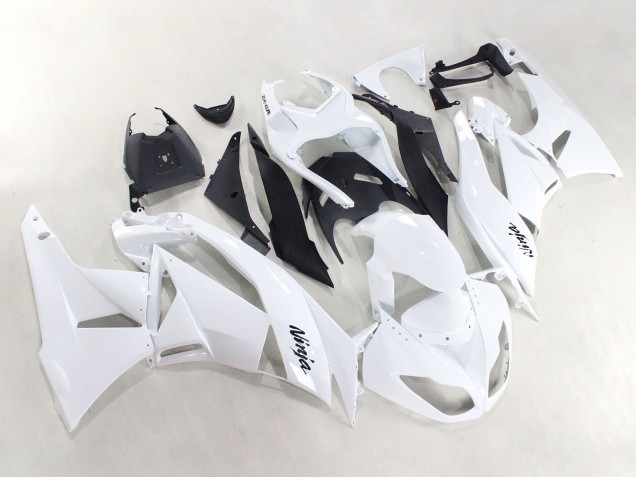 2009-2012 White Black Ninja Kawasaki ZX6R Motorcycle Fairings UK