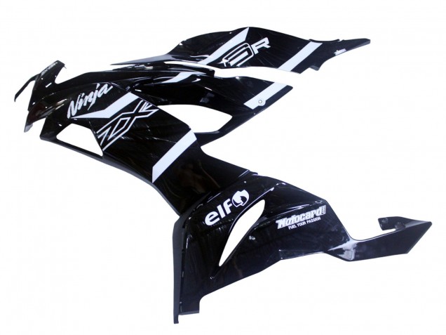 2019-2022 Glossy Black White Kawasaki ZX6R Motorcycle Fairings UK