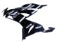 2019-2022 Glossy Black White Kawasaki ZX6R Motorcycle Fairings UK