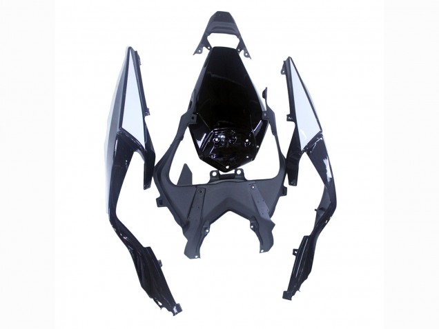 2019-2022 Glossy Black White Kawasaki ZX6R Motorcycle Fairings UK