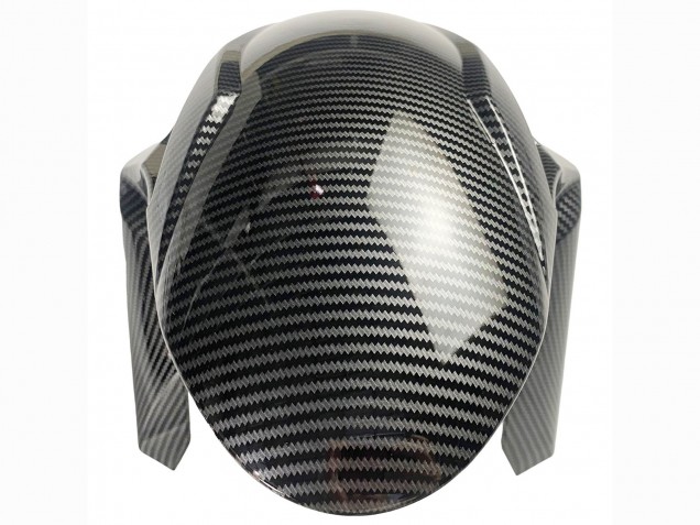 2019-2022 White Black Carbon Fiber Kawasaki ZX6R Motorcycle Fairings UK