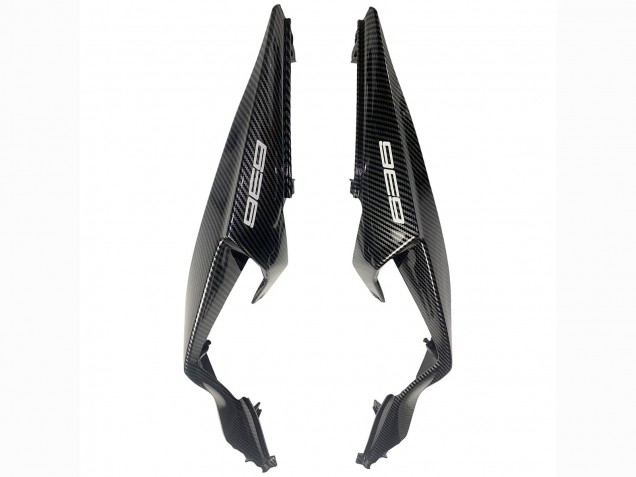 2019-2022 White Black Carbon Fiber Kawasaki ZX6R Motorcycle Fairings UK