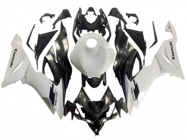 Buy 2019-2022 White Black Carbon Fiber Kawasaki ZX6R Motorcycle Fairings UK