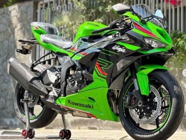 Buy 2019-2022 Green Glossy Black Red Kawasaki ZX6R Motorcycle Fairings UK