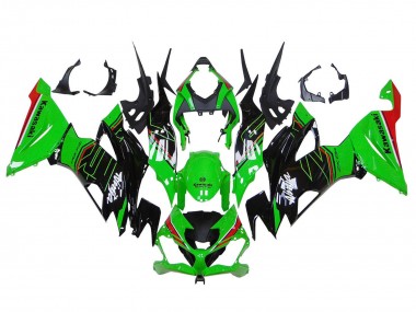 Buy 2019-2022 Green Glossy Black Red Kawasaki ZX6R Motorcycle Fairings UK