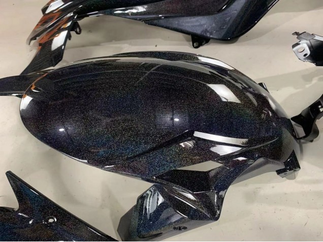 2019-2022 Black Rainbow Kawasaki ZX6R Motorcycle Fairings UK