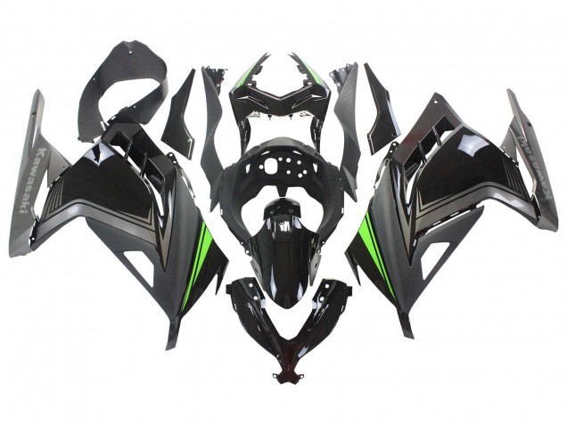 2013-2024 Glossy Black Matte Black Green Kawasaki EX300 Motorcycle Fairings UK