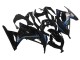 2013-2024 Glossy Black Blue Kawasaki EX300 Motorcycle Fairings UK