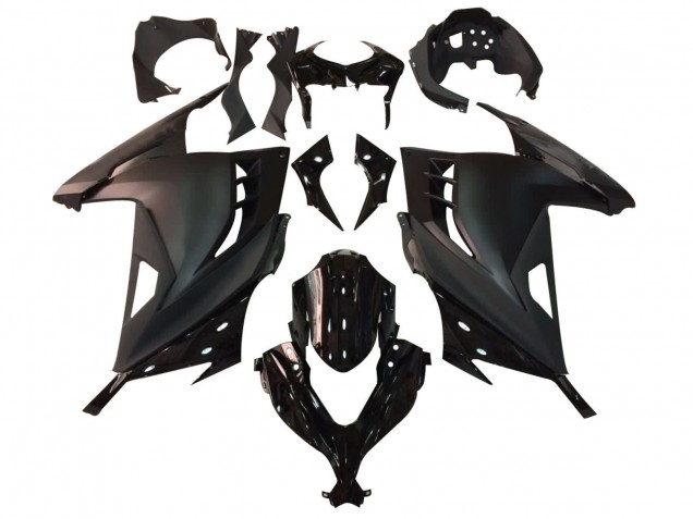 2013-2024 Glossy Black Matte Black Kawasaki EX300 Motorcycle Fairing UK