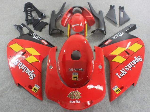 2000-2005 Red Yellow Black Spains No1 Aprilia RS125 Motorcycle Fairings UK