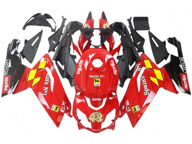 2006-2011 Red White Yellow Black Aprilia RS125 Motorcycle Fairings UK