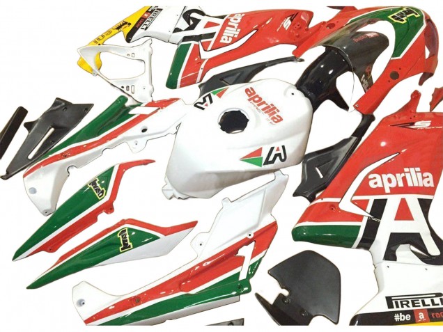 2006-2011 White Red Green Aprilia RS125 Motorcycle Fairings UK