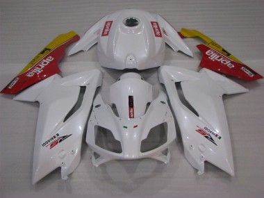 Buy 2006-2011 White Red Yellow Aprilia RS125 Motorcycle Fairings UK