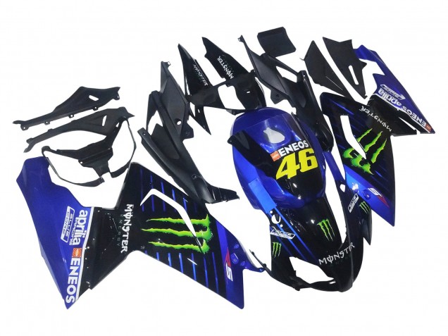 2006-2011 Blue Black Green Monster 46 Aprilia RS125 Motorcycle Fairings UK