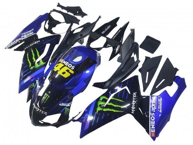 2006-2011 Blue Black Green Monster 46 Aprilia RS125 Motorcycle Fairings UK