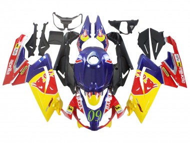 Buy 2006-2011 Yellow Dark Blue Red Bull Aprilia RS125 Motorcycle Fairings UK