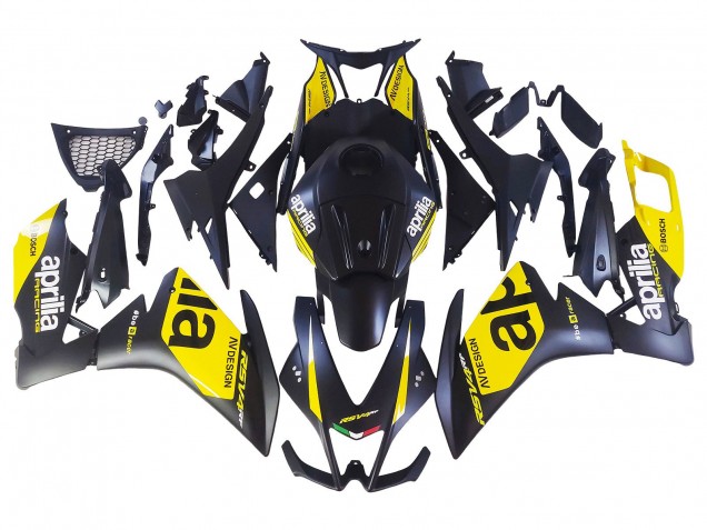 2012-2018 Yellow Matte Black Aprilia RS4 50 125 Motorcycle Fairings UK