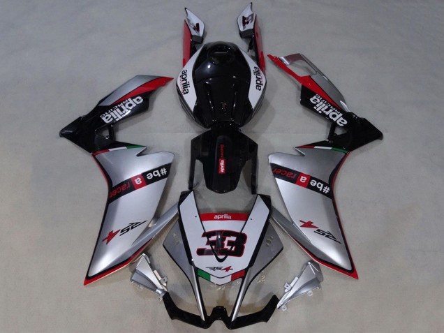 2012-2018 Silver Red Glossy Black Aprilia RS4 50 125 Motorcycle Fairings UK