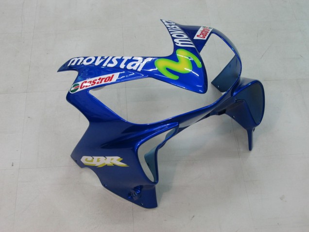 2004-2007 Blue Yellow Green MoviStar Honda CBR600 F4i Motorcycle Fairings UK