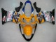 2004-2007 Yellow Blue White Black Nastro Azzurro Honda CBR600 F4i Motorcycle Fairings UK