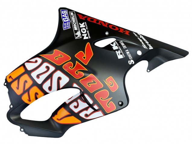 2004-2007 Matte Black Orange Rossi Honda CBR600 F4i Motorcycle Fairings UK