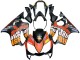 2004-2007 Matte Black Orange Rossi Honda CBR600 F4i Motorcycle Fairings UK