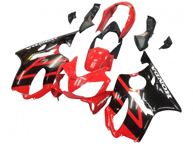 2004-2007 Red Glossy Black Honda CBR600 F4i Motorcycle Fairing UK