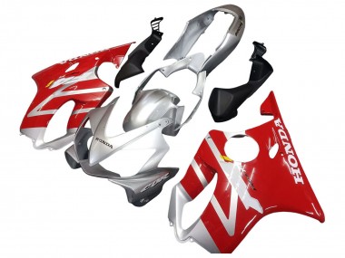 Buy 2004-2007 Silver Red Honda CBR600 F4i Motorcycle Fairings UK