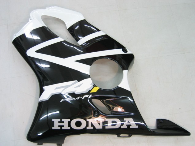 2004-2007 White Glossy Black Honda CBR600 F4i Motorcycle Fairing UK