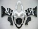 2004-2007 White Glossy Black Honda CBR600 F4i Motorcycle Fairing UK