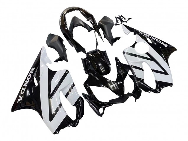 2004-2007 White Glossy Black Honda CBR600 F4i Motorcycle Fairings UK