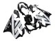 2004-2007 White Glossy Black Honda CBR600 F4i Motorcycle Fairings UK