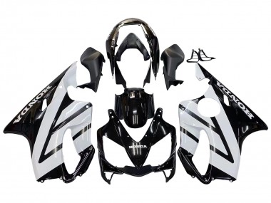 Buy 2004-2007 White Glossy Black Honda CBR600 F4i Motorcycle Fairings UK