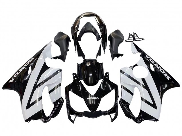 2004-2007 White Glossy Black Honda CBR600 F4i Motorcycle Fairings UK