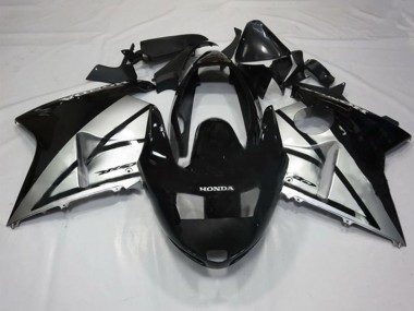 Buy 1996-2007 Silver Glossy Black Honda CBR1100XX Blackbird Motorcycle Fairings UK