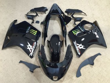 Buy 1996-2007 Glossy Black Green Monster Honda CBR1100XX Blackbird Motorcycle Fairings UK
