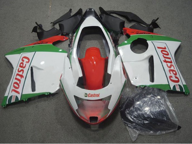 1996-2007 White Red Green Castrol Honda CBR1100XX Blackbird Motorcycle Fairings UK