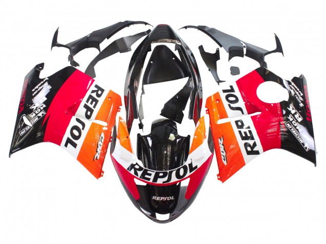 1996-2007 Orange White Red Glossy Black Repsol Honda CBR1100XX Blackbird Abs Motorcycle Fairings UK